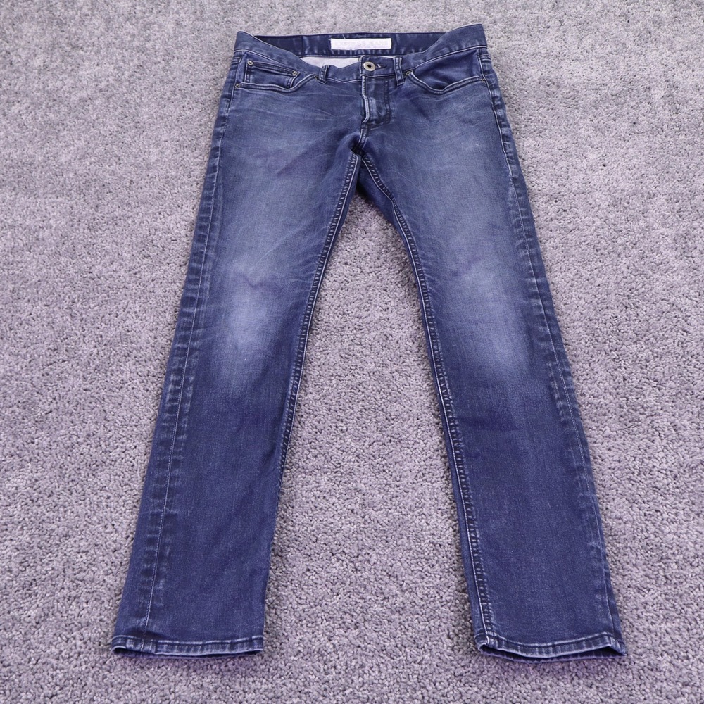 Express Alec Jeans Mens 30x30 Blue Denim Skinny Leg Stretch Casual Modern